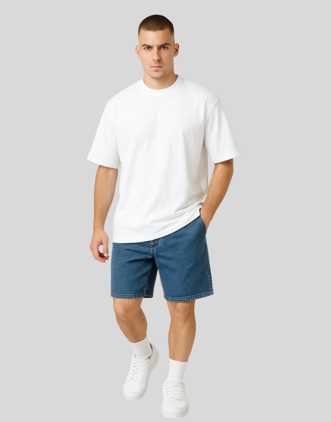 White Oversized Plain T-Shirt