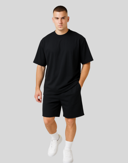 Black Oversized Plain T-Shirt